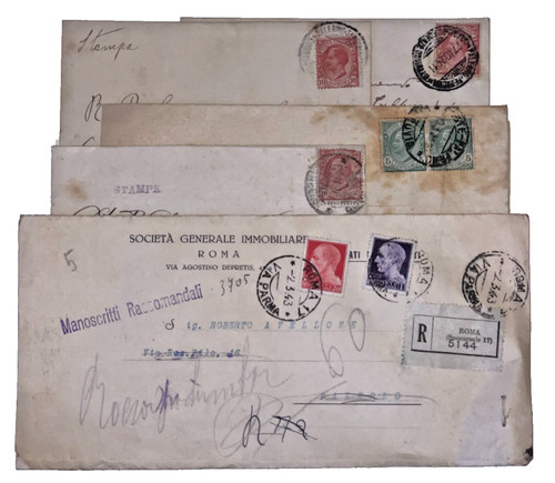 Lotto buste viaggiate - viaggiate, regno