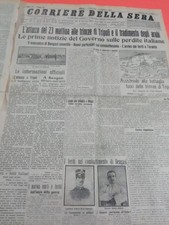 CORRIERE DELLA SERA 25-10-1911