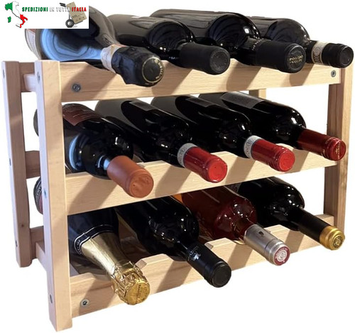 Porta bottiglie vino - bottiglie, di