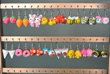 ORECCHINI FIMO ANIMALI DOLCI