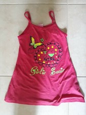 lotto 659b vestito abito bimba bambina FASCHION GIRL fucsia 5/6 anni