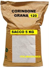 CORINDONE BIANCO SABBIATRICE GRANIGLIA GRANA 120 SABBIATURA SACCO PROVA DA 5 KG