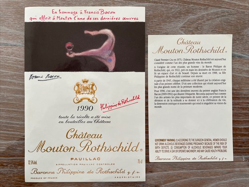 étiquette château mouton - château,