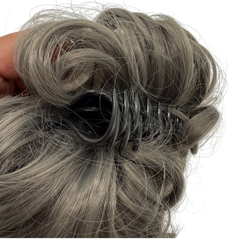 Chignon per capelli grigio