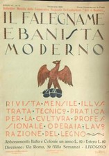 IL FALEGNAME EBANISTA MODERNO 11/NOVEMBRE 1926 AA.VV. ARS NOVA 1926  SPILLATO