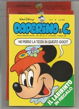 TOPOLINO-PAPERINO&c. lotto 3 numeri perfetti (n. 27 CON LABIRINTO + 2 x n. 2)