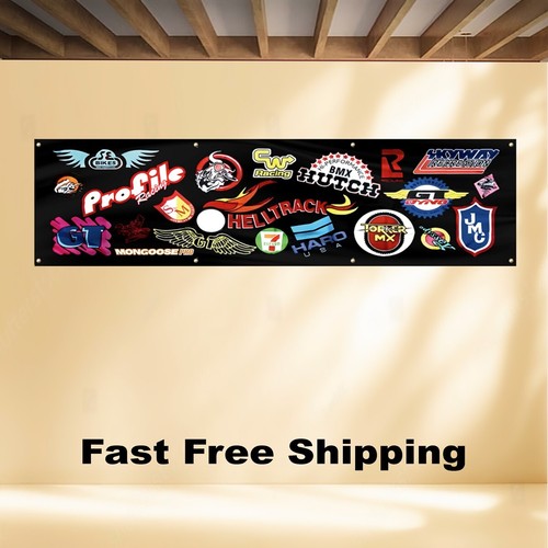 Bandiera banner logo bici bmx - bici,
