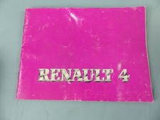Mode d'emploi RENAULT 4 de