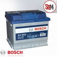 BATTERIA AVVIAMENTO AUTO BOSCH S4 52Ah 470A 12V FIAT PUNTO EVO GRANDE PUNTO 500