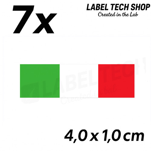 Adesivi italia bandiera 4x1 - 7,