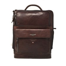 Aeronautica Militare Zaino Porta Computer 14.1 Vintage AM305-Testa Moro MARRONE