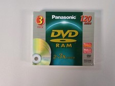 3 DISCHI DVD-RAM PANASONIC