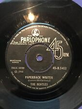 The Beatles rare 7" vinyl single INDIA Parlophone 45 punchout center 1966