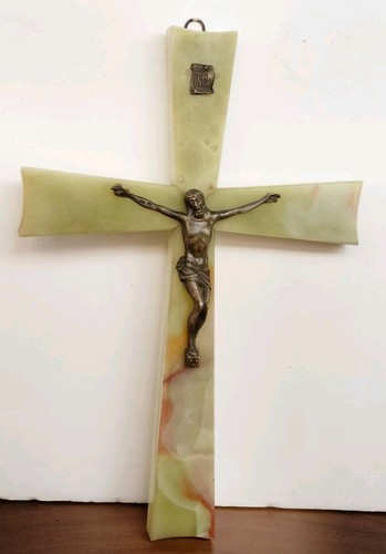 Antico crocifisso bronzo - in,
