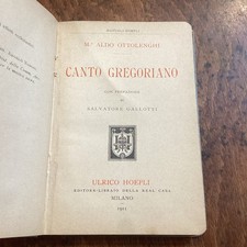 Ottolenghi - CANTO GREGORIANO