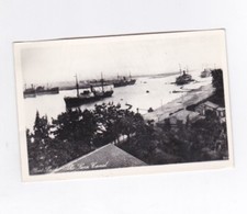 postcard PORT SAID SUEX CANAL ships suez