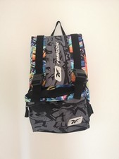 REEBOK BACKPACK ZAINO VINTAGE 2000'S Y2K SCHOOL BAG GRAFFITI STREET ART RAINBOW