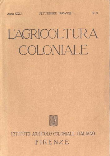 Agricoltura coloniale - coloniale,