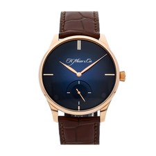 H.Moser & Cie Venturer Piccolo Seconds XL Oro Rosa Blu Manuale 43mm 2327-0407