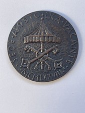 VATICANO MEDAGLIA SEDE VACANTE  SETTEMBRE 1978 CAMERLENGO VILLOT  FDC