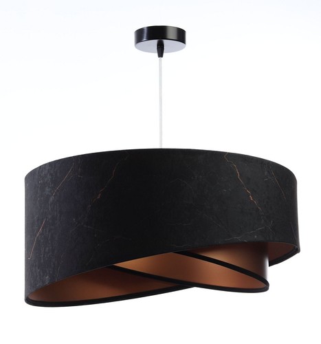 Lampadario sospeso nero rame - nero,