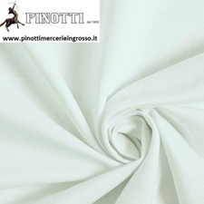 TESSUTO GABARDINE DI PURO COTONE A METRI/METRAGGIO BIANCO-IN ALTEZZA FISSA CM150