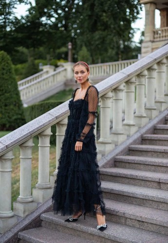 Vestito abito elegante lungo - elegante,
