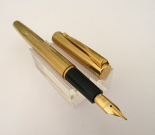 Accattivante E Incantevole Penna Stilo Waterman Oro Massiccio 18 Carati N154