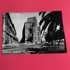 TARANTO LUNGOMARE VIA ANFITEATRO VECCHIA CARTOLINA BIANCO E NERO