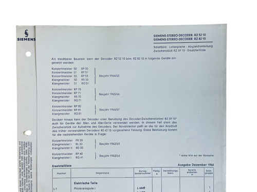Decoder stereo siemens - decoder,