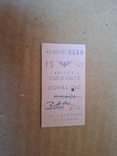 BIGLIETTO FERROVIE DELLO STATO REGGIO CALABRIA - BOVALINO 1980