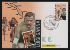 CARTOLINA FDC ITALIA MAXIMUM 2007 Luigi Ganna  (CP187)
