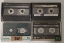 Lotto 4x DENON HD6 HD7 HD8 CROMO TIPO 2 II musicassette vergini cassette tape