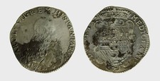s545_2) MILANO - CARLO II (1676 – 1700) FILIPPO 1676 MIR. 387/1 AG