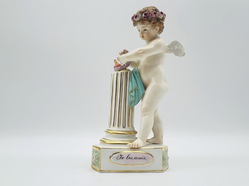 Meissen putto a colonna - putto,