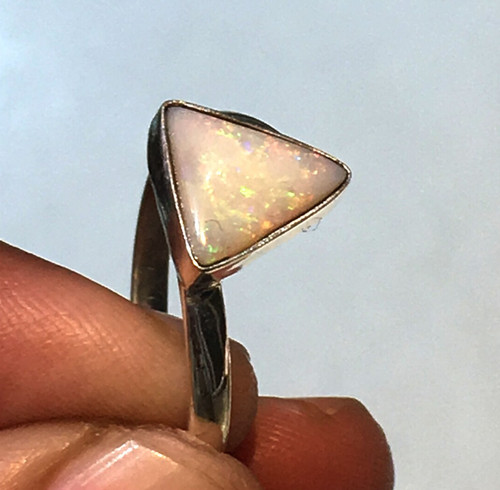 Anello opale fuoco taglio - anello,