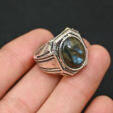 Anello uomo labradorite