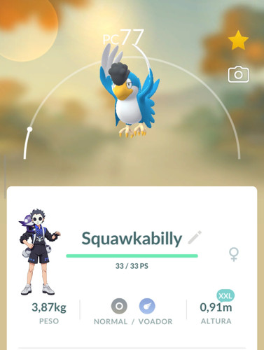 Squawkabilly blu xxl pokemon - xxl,
