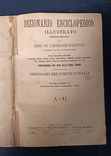 Libro antico dizionario - libro,
