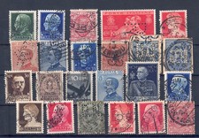 #30 Perfins area italiana 23 valori con varie sigle