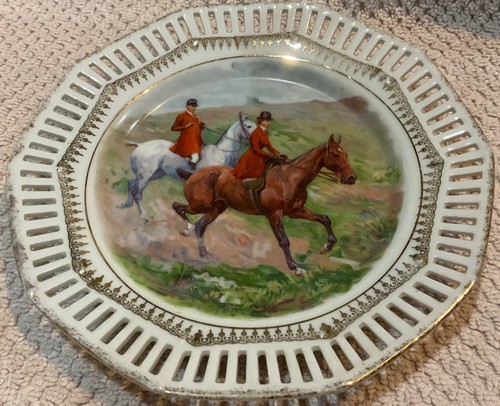 Coppia cavalieri caccia - di,