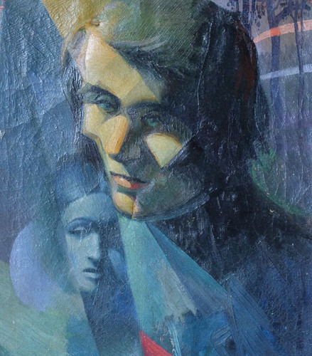 Antico dipinto olio tela - dipinto,