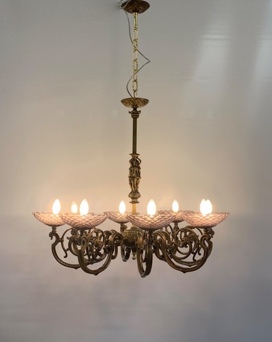 Lampadario seguso bronzo - lampadario,