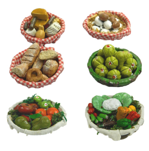 Cesto con pietanze pane - cesto,
