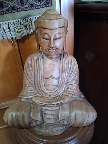 Budda legno massiccio - legno,