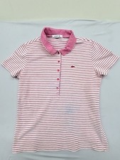 Polo da donna rosa a righe