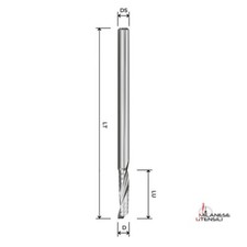 Fresa elicoidale per finitura