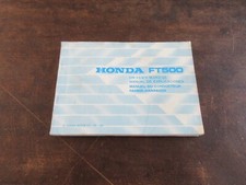 Honda FT500 1981 Owner's