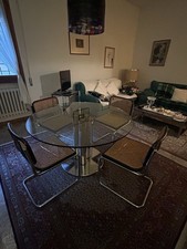 Tavolo Tondo In Vetro 1.25x