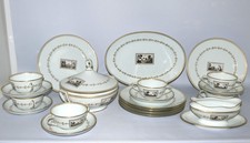 Servizio da Pranzo in Porcellana Richard Ginori Modello "Fiesole" Florence ITALIA 21 Pezzi